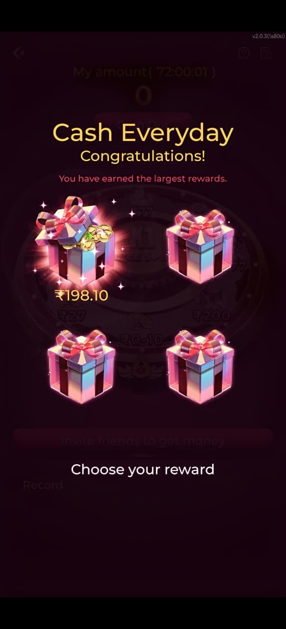 IV7 Game app jackpot and ranking screen